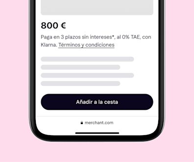 Sin intereses, al 0% TAE, si pagas a tiempo