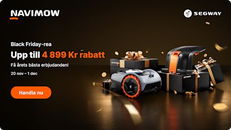 Uppgradera din trädgård denna Black Friday med robotgräsklipparen Navimow i Series