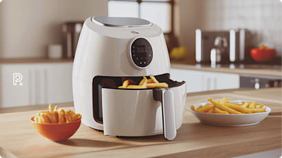 Pommes i airfryer
