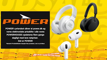 De bedste tilbud på høretelefoner fra Power.dk