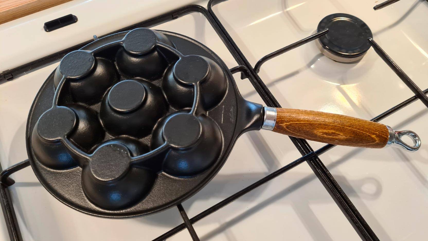 Æbleskivepande gaskomfur