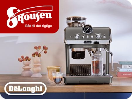 Find din De’Longhi La Specialista hos Skousen – din ekspert i kaffe. Oplev forskellen på god, bedre og bedst.