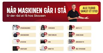Gode kup lige nu: Sådan finder du de bedste hvidevaretilbud hos Skousen