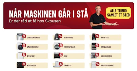 Gode kup lige nu: Sådan finder du de bedste hvidevaretilbud hos Skousen