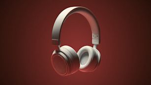 An image of white headphones