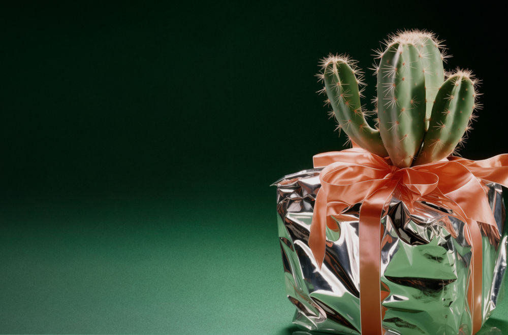 Wrapped cactus