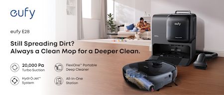 Stadig igang med at sprede skidtet? Sig farvel til beskidte mopper. Oplev sand dybde rengøring med eufy E28!