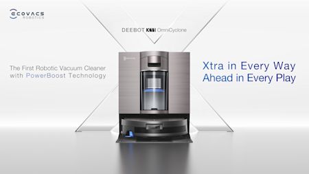 ECOVACS DEEBOT X11 Omni – snabbladdning med Cyclone PowerBoost och OZMO Roller