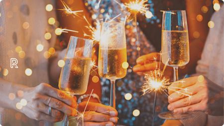 Champagneglas til nytårsboblerne