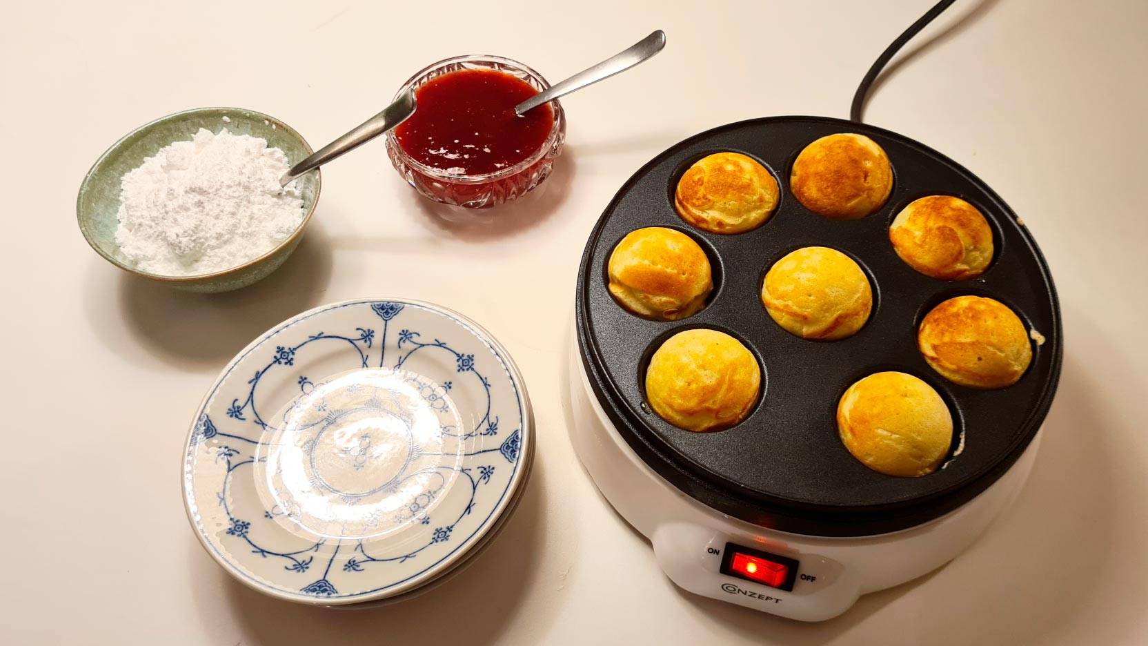 Elektrisk æbleskivepande