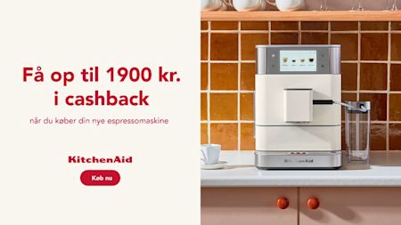 Køb en KitchenAid og få op til 1.900 kr. i cashback