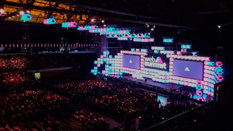 Web Summit 2018, the conference hall.