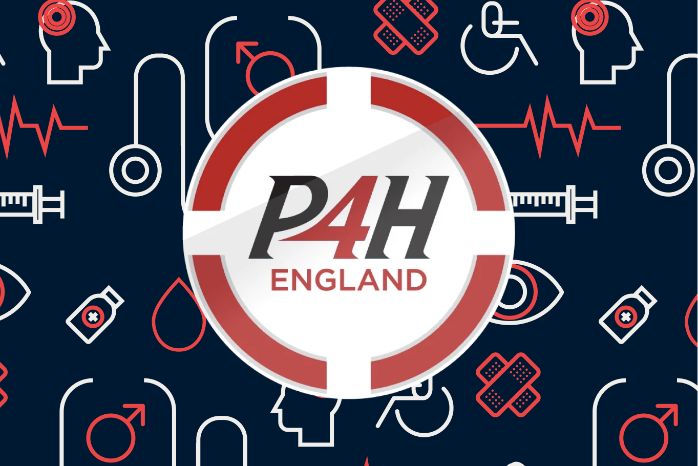 Logo of the P4H England event.