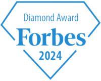 Forbes diamonds award badge