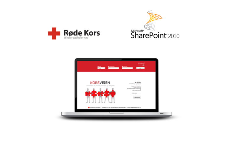 Logo of SharePoint and Rode Kors