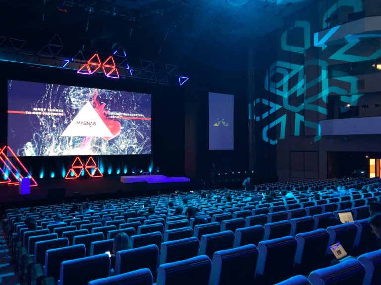 The main conference hall at the Marketing Festival in Prague 2019