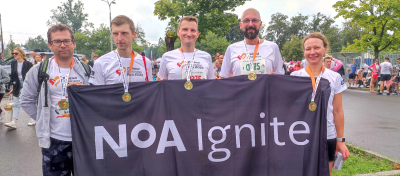 NoA Ignite's team on Poland Business Run