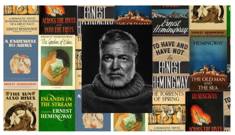 Ernest Hemingway book covers