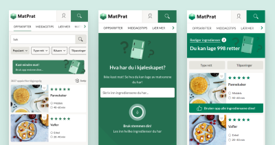 MatPrat mobile version