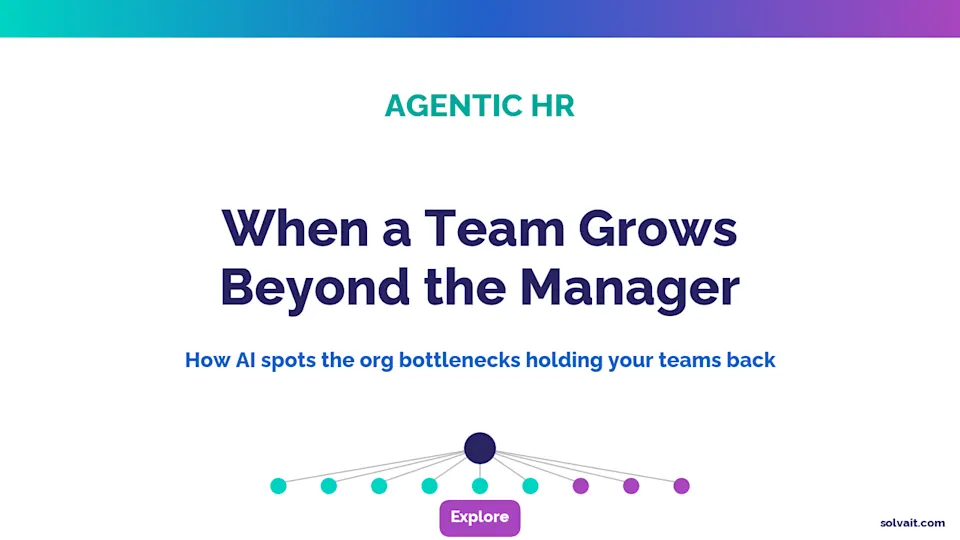 Title showing how AI spots org bottlenecks when managers have too many direct reports