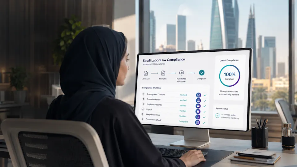 أتمتة الامتثال لنظام العمل السعودي: 9 بنود