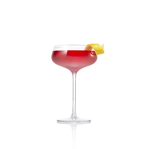 CÎROC Pom Jewel Cocktail with a bottle of CÎROC Pomegranate Vodka