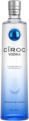 A bottle of Ciroc Premium Vodka