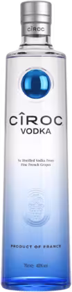 A bottle of Ciroc Premium Vodka