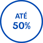 Ícone até 50%