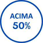 Ícone acima de 50%