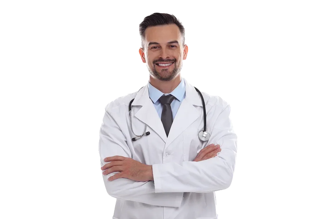 Médico sonriendo