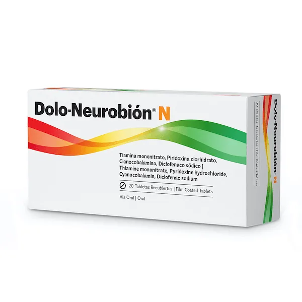 Parte frontal de empaque de Dolo-Neurobión N