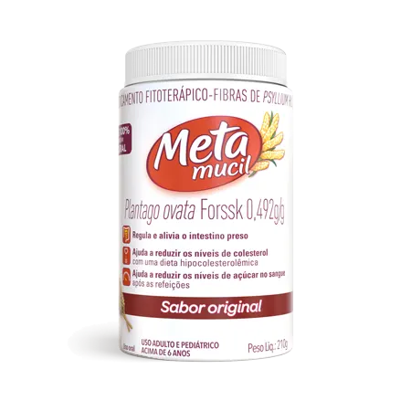 Metamucil Product- Sabor Original Em Pote