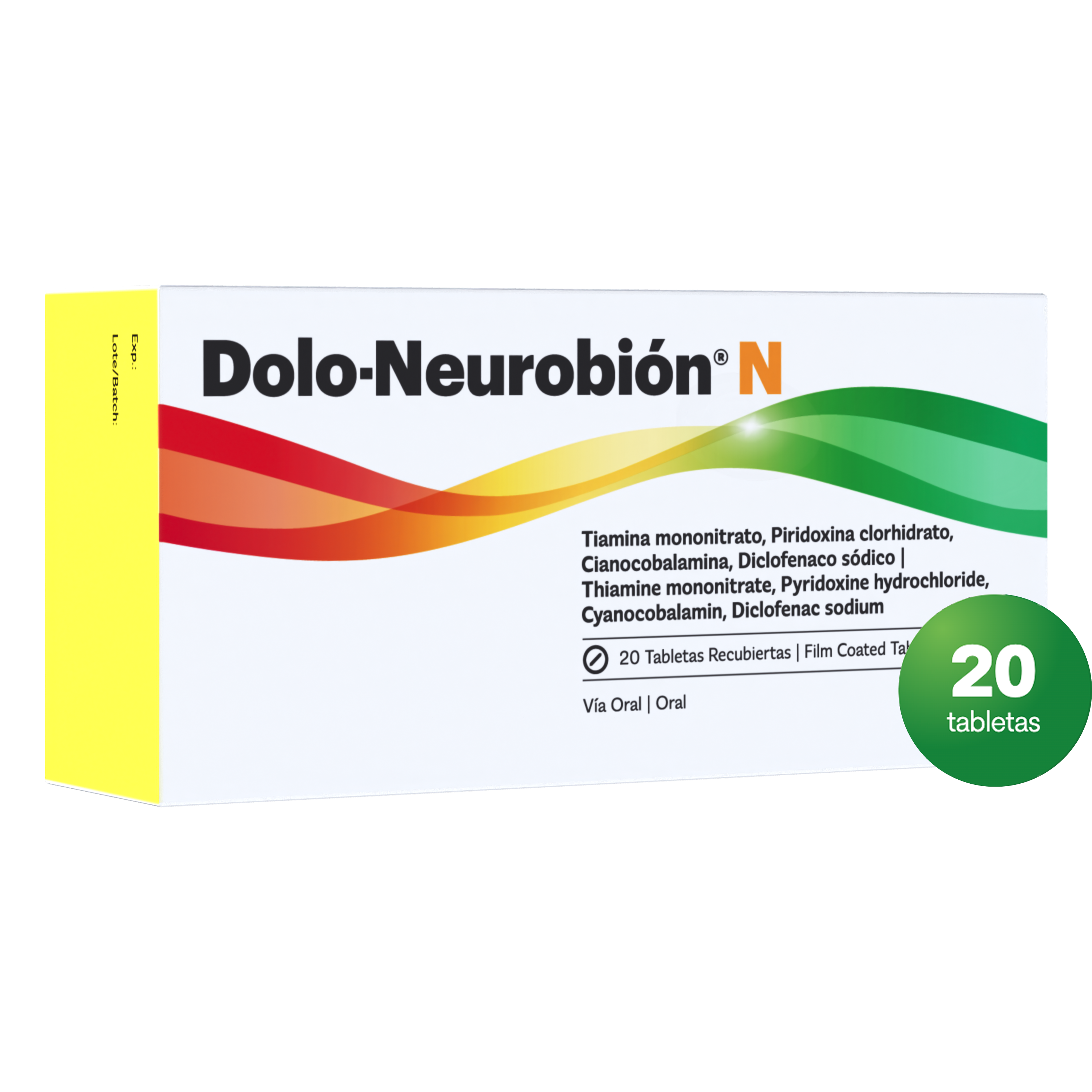 Parte frontal de empaque de Dolo-Neurobión N