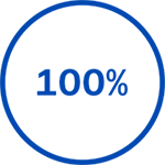 Ícone de 100%