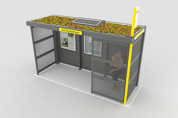 Schuilhuisje type BV met groendak