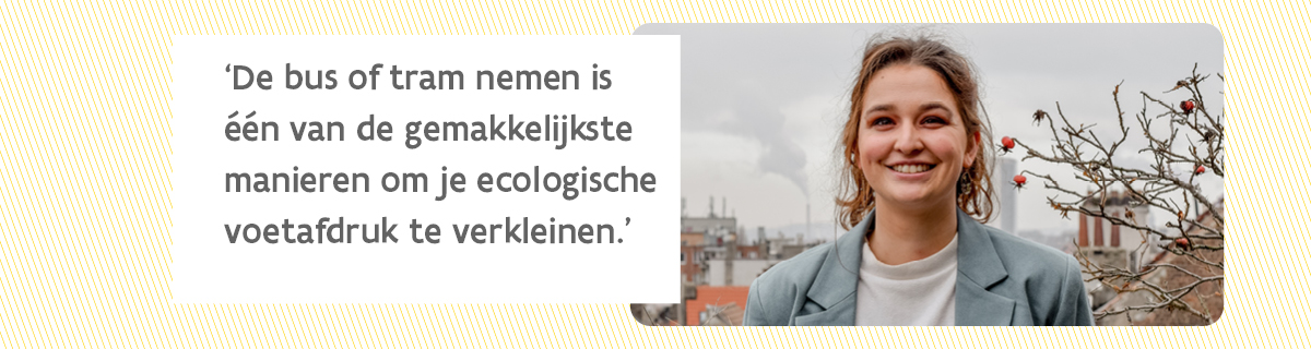 Beweeg mee banner ecologische voetafdruk