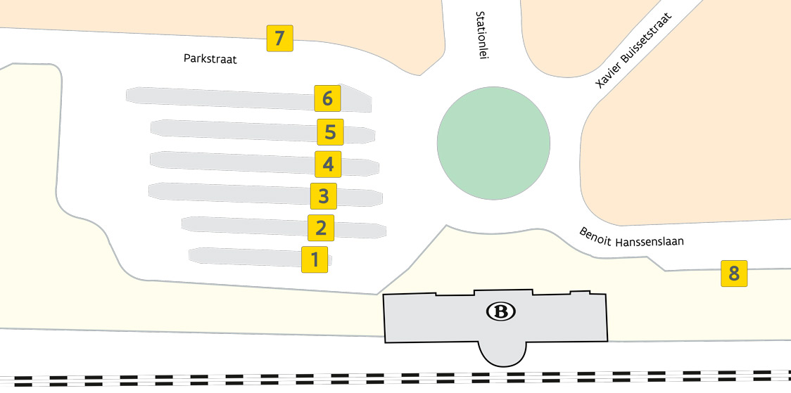 layout Vilvoorde Station - Lijn