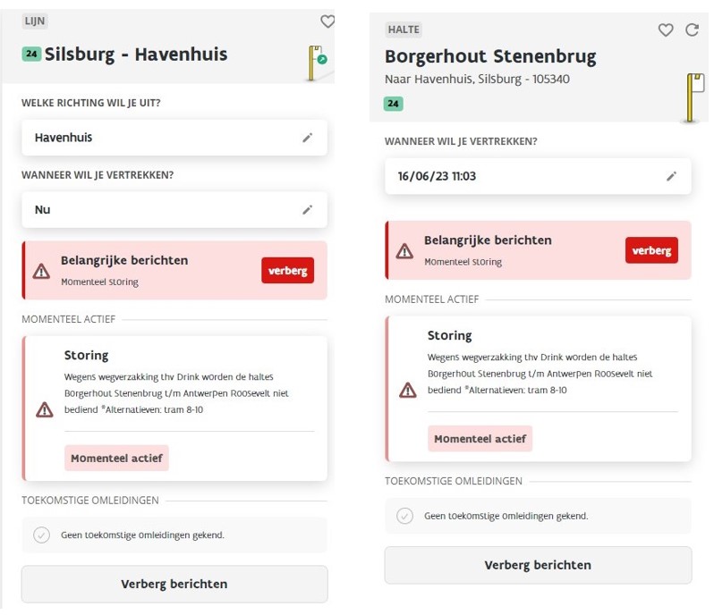onvoorziene verstoring