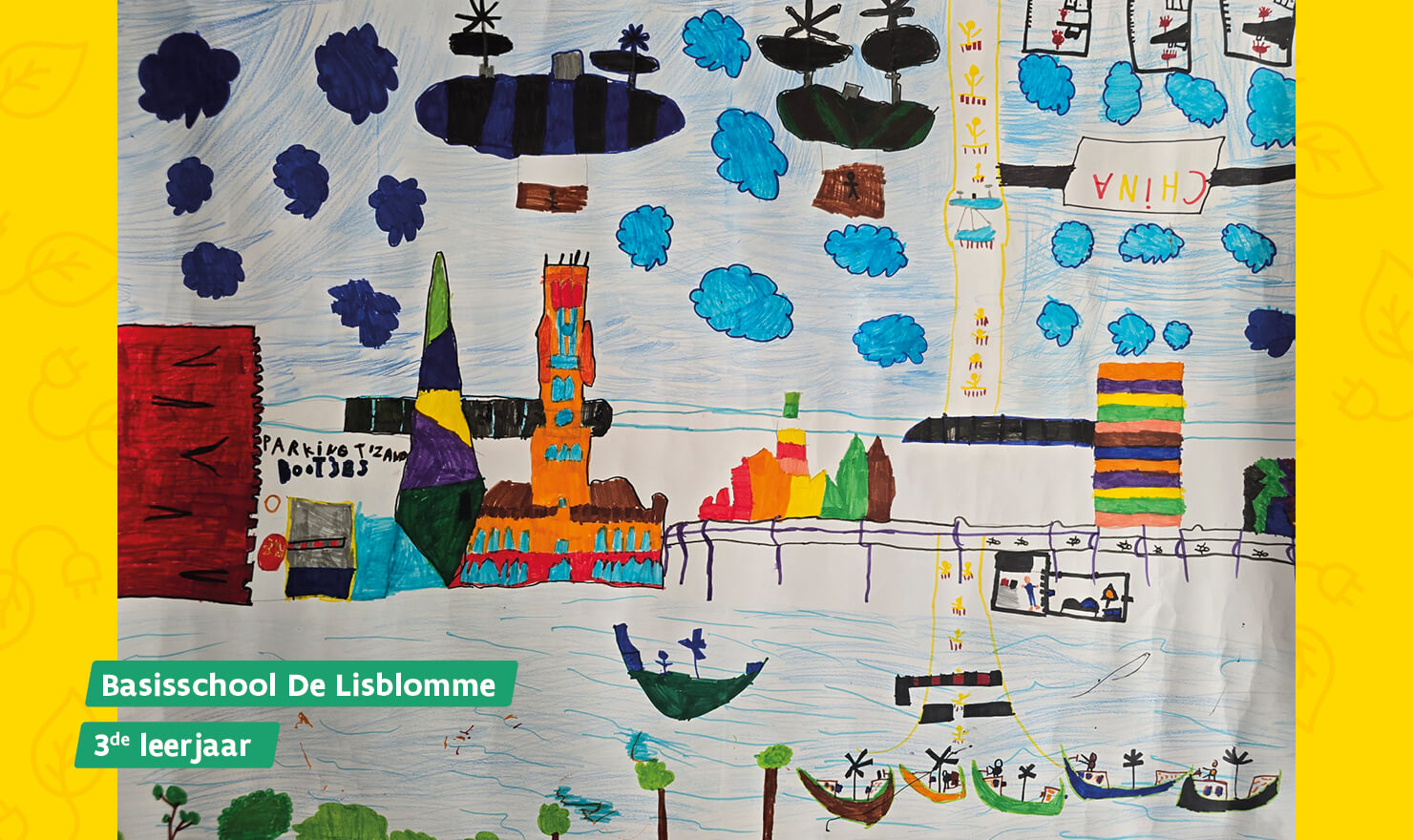 tekeningen brugge Lisblomme 3de