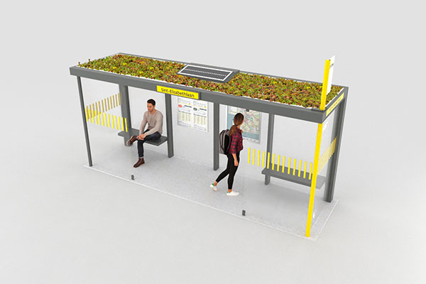 Schuilhuisje type E met groendak