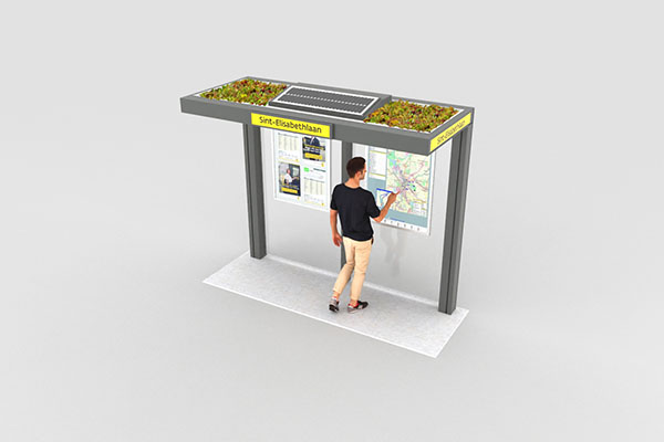 Schuilhuisje type D met groendak