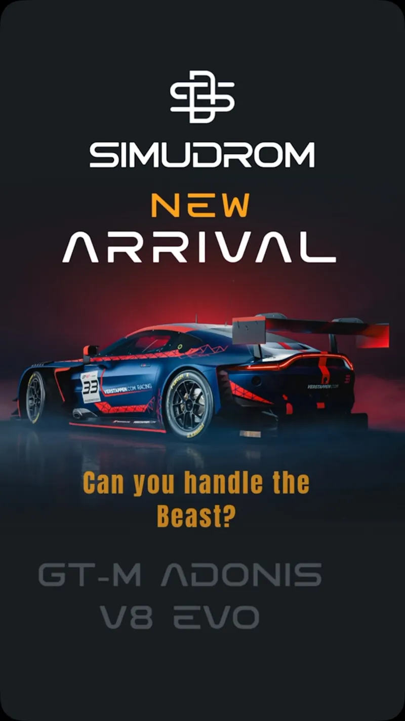NEW ARRIVAL. 🏁🔥

Der GT-M Adonis V8 Evo ist ab sofort im SIMUDROM verfügbar.

V8. GT-Monster. Keine Ausreden.
Die Frage ist nur: Can you handle the beast? 👀

Ab sofort bei uns fahrbar.
👉 Buche deine Fahrt auf simudrom.at
Link in der Bio
#simudrom #viennaattraction #erlebnis #vienna #simracing