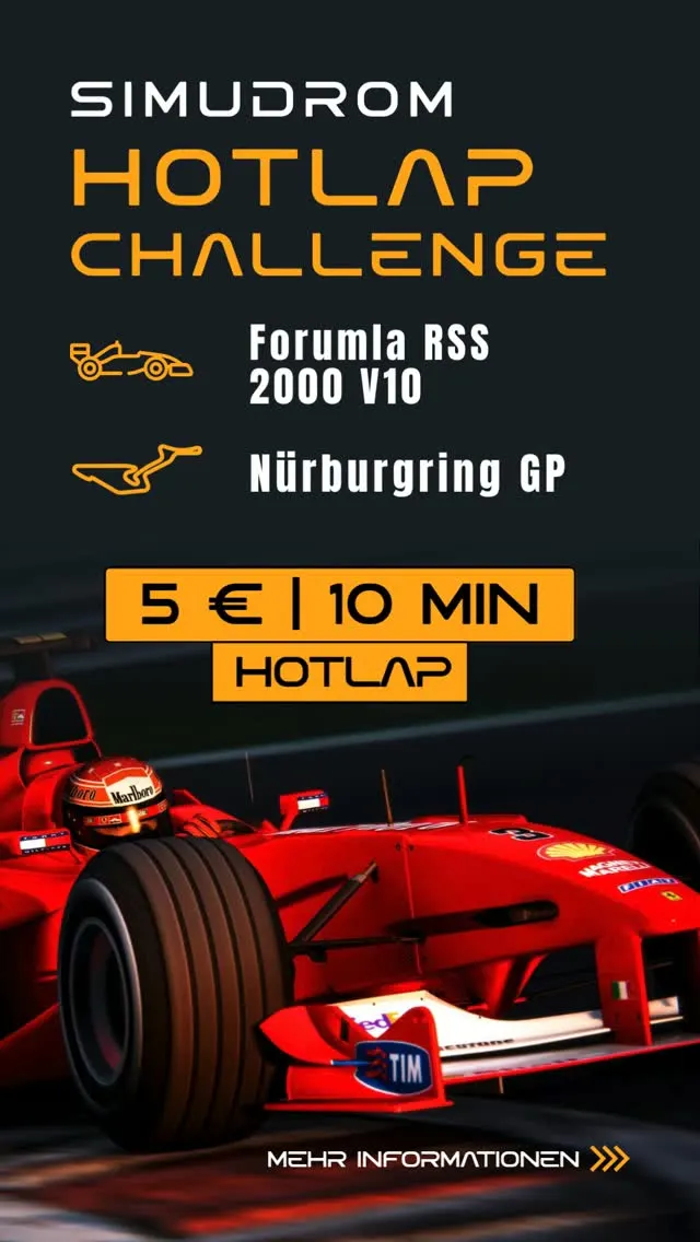 Oktober = Vollgas. 🏎️🔥

RSS 2000 Formula × Nürburgring GP
Wie schnell bist du? 👀

👉 Jetzt Hotlap fahren – Link in Bio.

#simudrom #hotlapchallenge #simracing #nurburgring #reels