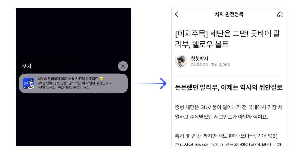 발행 콘텐츠 예시