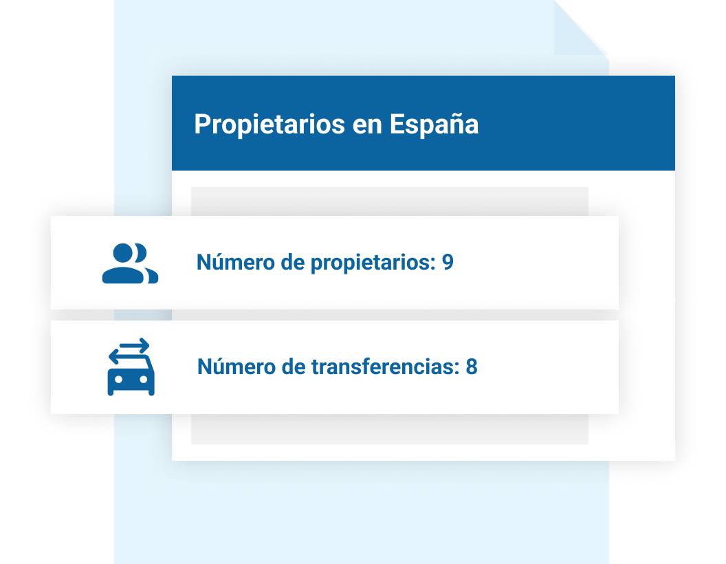 Informe CARFAX: 9 propietarios en España, 8 transferencias.