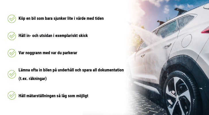 Tips för att bibehålla värdet på din bil