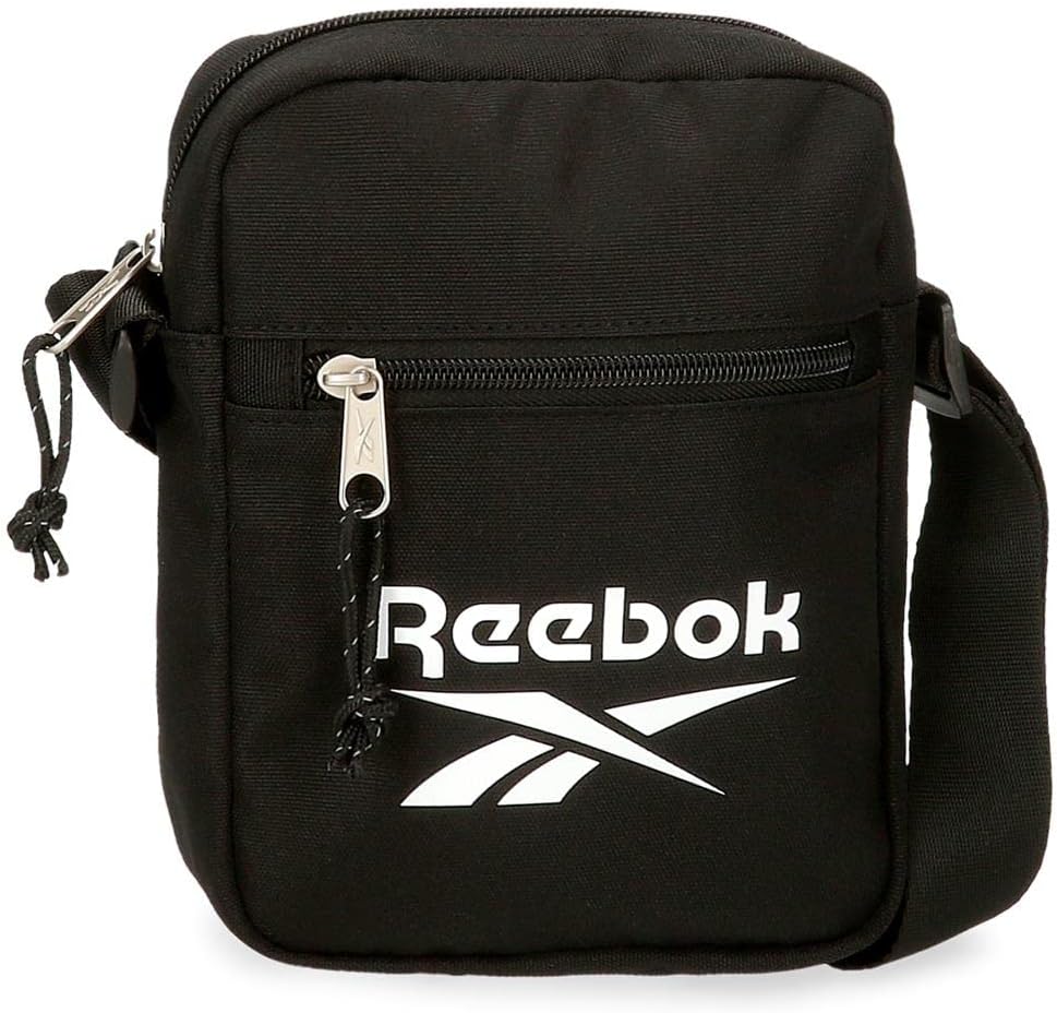 Reebok Boston Bandolera Negro 17x21x7 cms Poliéster