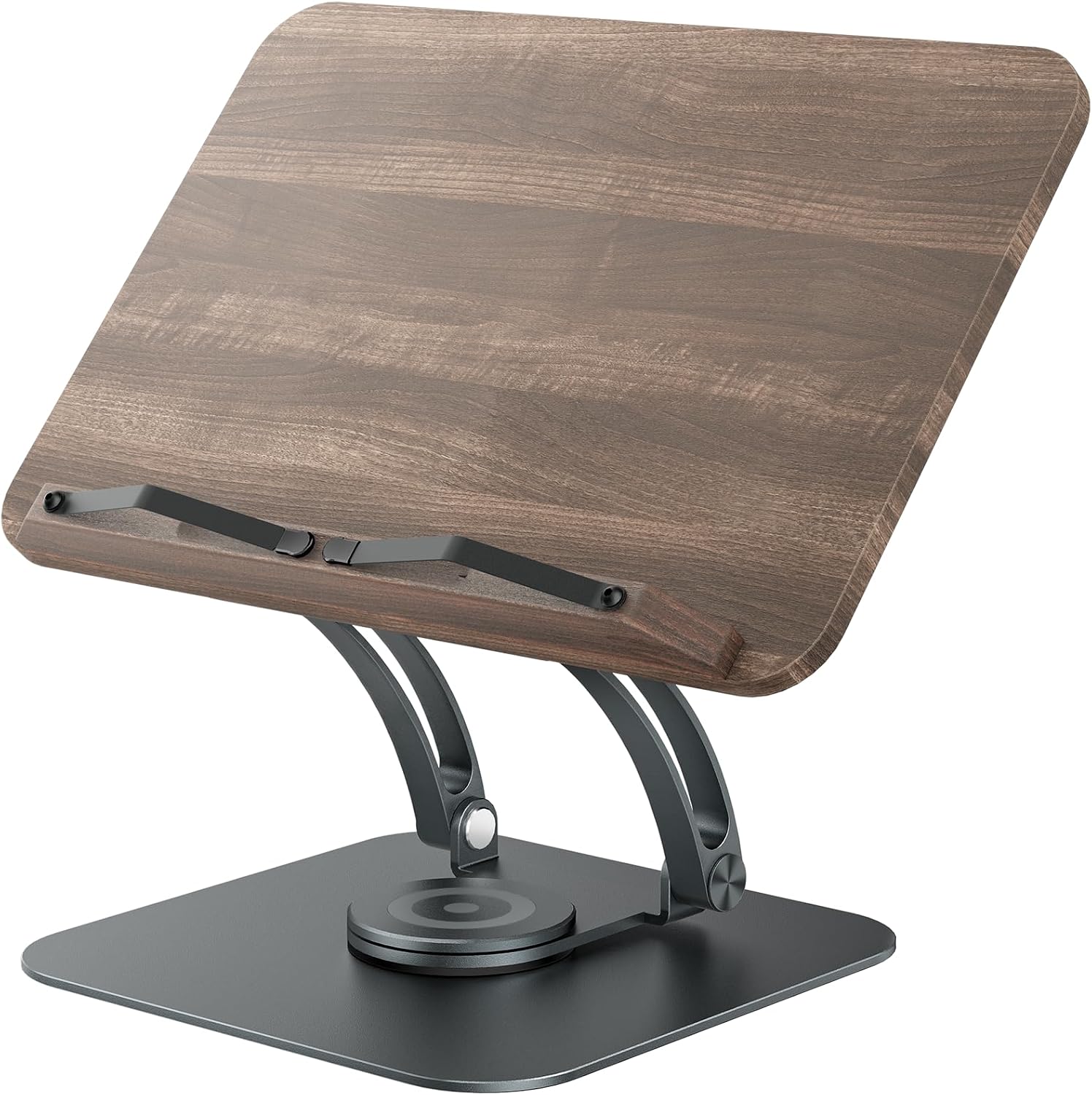 Tounee Soporte de Libro para Lectura con base giratoria de 360°-Gris