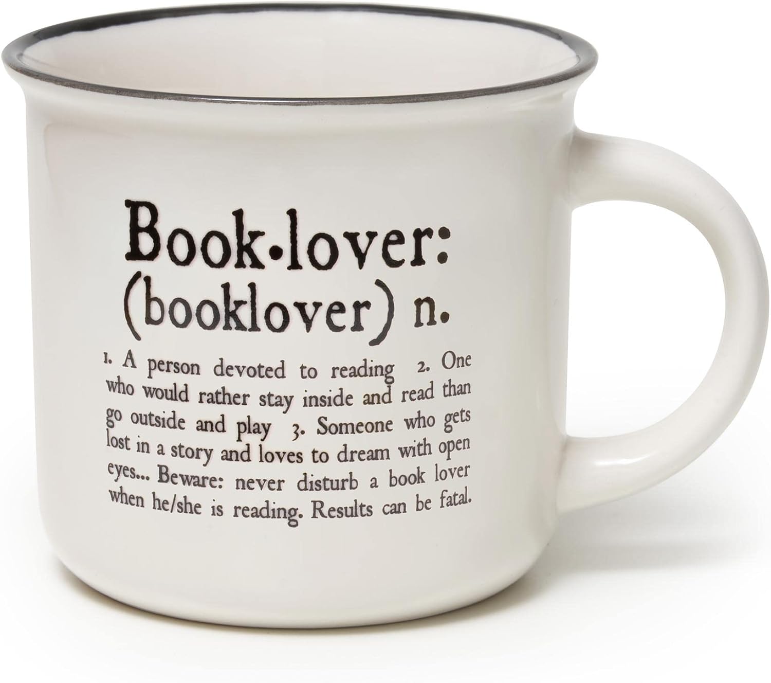 Legami - Cup Puccino, taza de porcelana New Bone China tema Book Lover